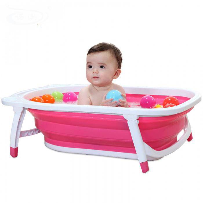 Children Folding Bath Tub - Girl_0