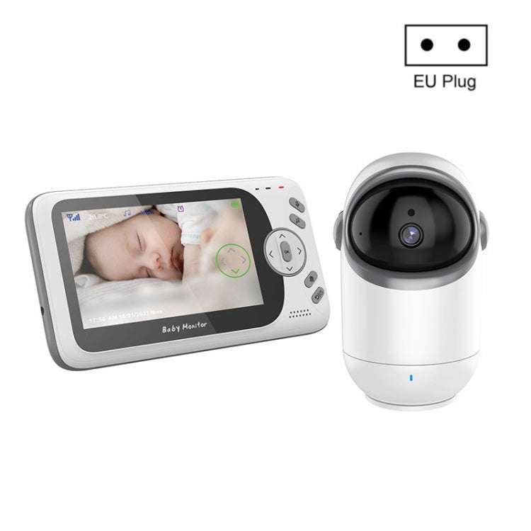 VB801 4 3 Zoll Nachtsichtkamera Babyphone Drahtlose Gegensprechanlage Audio-Video-Kamera Temperaturerkennung EU-Stecker